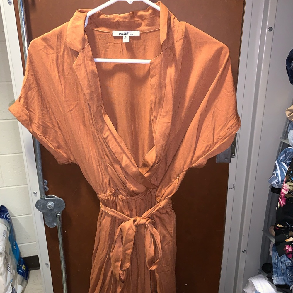 Brown/orange formal romper🍁